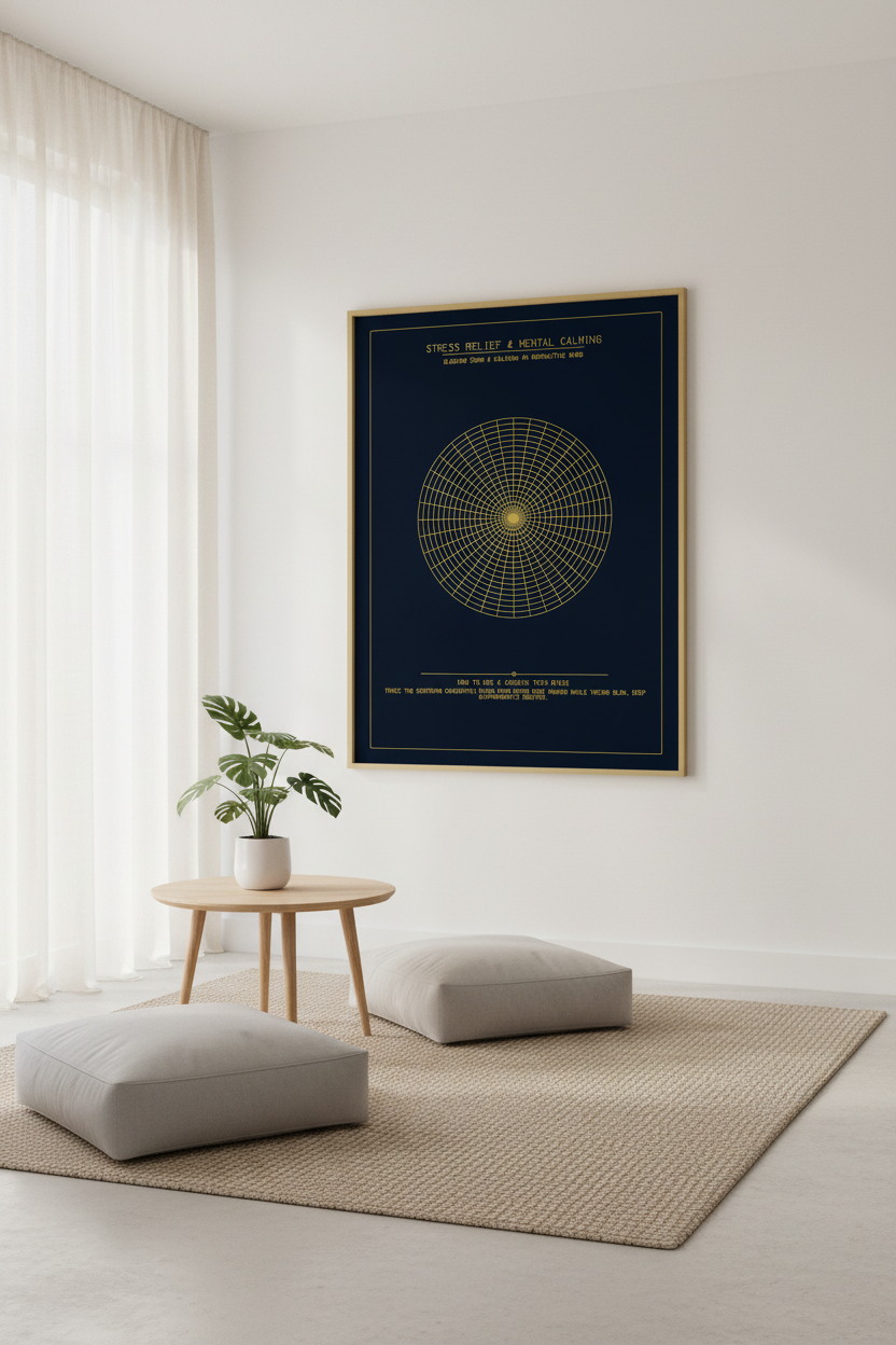 Archimedean Concentric Grid Wall Art
