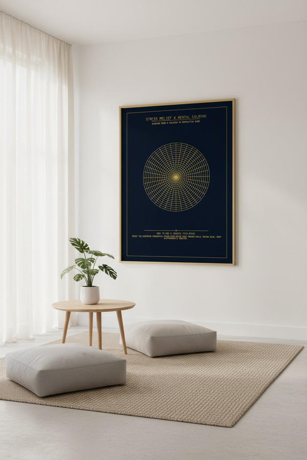 Archimedean Concentric Grid Wall Art