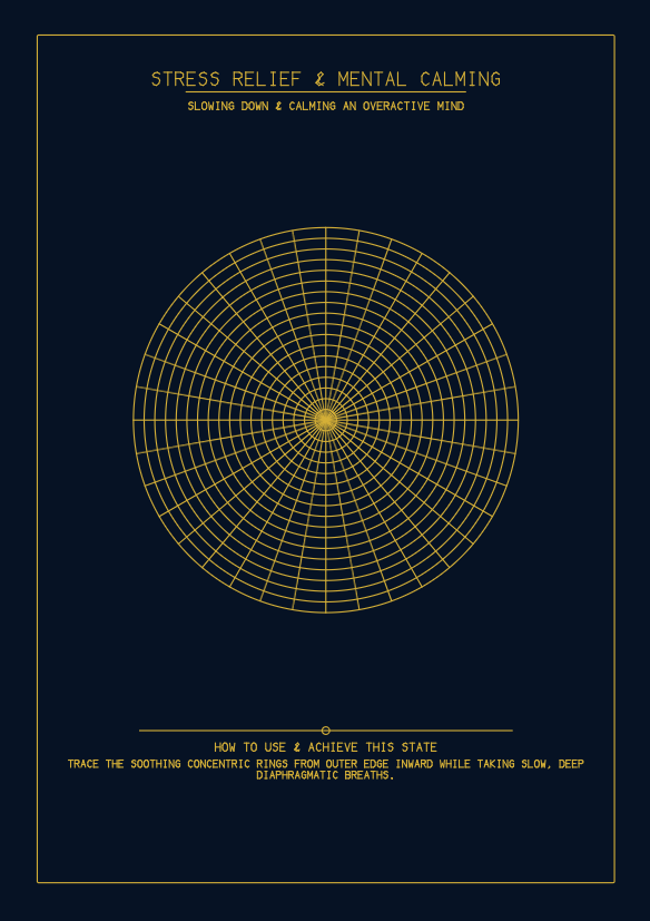 Archimedean Concentric Grid Wall Art